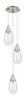 INNOVATIONS 113-450-1P-SN-G450-6SCL Malone 1 Light 14 inch Multi Pendant Brushed Satin Nickel