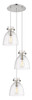 INNOVATIONS 113-410-1PS-PN-G412-8CL Newton Bell 7 Light 16 inch Multi Pendant Polished Nickel