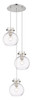 INNOVATIONS 113-410-1PS-PN-G410-8CL Newton Sphere 2 Light 16 inch Multi Pendant Polished Nickel