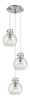 INNOVATIONS 113-410-1PS-SN-G410-8SDY Newton Sphere 2 Light 16 inch Multi Pendant Brushed Satin Nickel