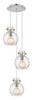 INNOVATIONS 113-410-1PS-PN-G410-8SDY Newton Sphere 5 Light 16 inch Multi Pendant Polished Nickel