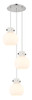 INNOVATIONS 113-410-1PS-PN-G410-8WH Newton Sphere 1 Light 16 inch Multi Pendant Polished Nickel