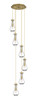 INNOVATIONS 116-451-1P-BB-G451-5CL Owego 7 Light 16 inch Multi Pendant Brushed Brass
