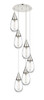 INNOVATIONS 116-450-1P-PN-G450-6CL Malone 5 Light 17 inch Multi Pendant Polished Nickel