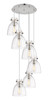 INNOVATIONS 116-410-1PS-PN-G412-8CL Newton Bell 3 Light 19 inch Multi Pendant Polished Nickel