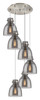 INNOVATIONS 116-410-1PS-SN-G412-8SM Newton Bell 6 Light 19 inch Multi Pendant Brushed Satin Nickel