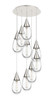 INNOVATIONS 119-450-1P-PN-G450-6CL Malone 1 Light 20 inch Multi Pendant Polished Nickel