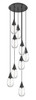 INNOVATIONS 119-450-1P-BK-G450-6CL Malone 5 Light 20 inch Multi Pendant Matte Black