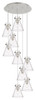 INNOVATIONS 119-410-1PS-PN-G411-8CL Newton Cone 7 Light 22 inch Multi Pendant Polished Nickel