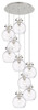 INNOVATIONS 119-410-1PS-PN-G410-8CL Newton Sphere 4 Light 22 inch Multi Pendant Polished Nickel