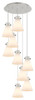 INNOVATIONS 119-410-1PS-PN-G411-8WH Newton Cone 6 Light 22 inch Multi Pendant Polished Nickel
