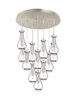 INNOVATIONS 126-451-1P-SN-G451-5CL Owego 12 Light 24 inch Multi Pendant Brushed Satin Nickel