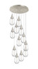 INNOVATIONS 126-450-1P-SN-G450-6CL Malone 12 Light 25 inch Multi Pendant Brushed Satin Nickel
