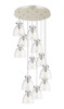 INNOVATIONS 126-410-1PS-PN-G412-8CL Newton Bell 12 Light 27 inch Multi Pendant Polished Nickel