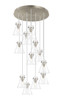 INNOVATIONS 126-410-1PS-SN-G411-8CL Newton Cone 12 Light 27 inch Multi Pendant Brushed Satin Nickel