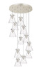 INNOVATIONS 126-410-1PS-PN-G411-8CL Newton Cone 12 Light 27 inch Multi Pendant Polished Nickel