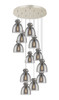 INNOVATIONS 126-410-1PS-PN-G412-8SM Newton Bell 12 Light 27 inch Multi Pendant Polished Nickel