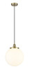 INNOVATIONS 616-1PH-AB-G201-14 Beacon 1 13.75 inch Multi Pendant Antique Brass