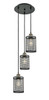 INNOVATIONS 113B-3P-BAB-M18-BK Nestbrook 3 18.5 inch Multi Pendant Black Antique Brass