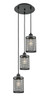 INNOVATIONS 113B-3P-BK-M18-BK Nestbrook 3 18.5 inch Multi Pendant Matte Black