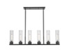 INNOVATIONS 429-6I-BK-G429-8CL Empire 6 44.25 inch Linear Pendant Matte Black INNOVATIONS 429-6I-BK-G429-8CL Empire 6 44.25 inch Linear Pendant Matte Black