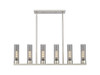 INNOVATIONS 429-6I-SN-G429-11SM Empire 6 44.25 inch Linear Pendant Satin Nickel