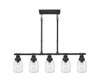 INNOVATIONS 472-5I-TBK-G472-6CL Somers 5 42.75 inch Linear Pendant Textured Black