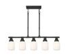INNOVATIONS 472-5I-TBK-G472-6WH Somers 5 42.75 inch Linear Pendant Textured Black