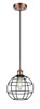 INNOVATIONS 516-1P-AC-CE-8-BK Lake Placid 1 8 inch Multi Pendant Antique Copper