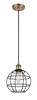 INNOVATIONS 516-1P-BB-CE-8-BK Lake Placid 1 8 inch Multi Pendant Brushed Brass