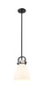 INNOVATIONS 410-1SS-BK-G412-8WH Newton Bell 1 8 inch Multi Pendant Matte Black