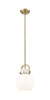 INNOVATIONS 410-1SS-BB-G410-8WH Newton Sphere 1 8 inch Multi Pendant Brushed Brass