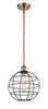 INNOVATIONS 516-1S-AC-CE-10-BK Lake Placid 1 10 inch Multi Pendant Antique Copper