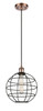 INNOVATIONS 516-1P-AC-CE-10-BK Lake Placid 1 10 inch Multi Pendant Antique Copper