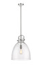 INNOVATIONS 410-1SL-PN-G412-14CL Newton Bell 1 14 inch Multi Pendant Polished Nickel