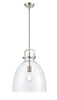 INNOVATIONS 410-1SL-SN-G412-14CL Newton Bell 1 14 inch Multi Pendant Satin Nickel