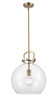 INNOVATIONS 410-1SL-BB-G410-14CL Newton Sphere 1 14 inch Multi Pendant Brushed Brass