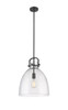 INNOVATIONS 410-1SL-BK-G412-14SDY Newton Bell 1 14 inch Multi Pendant Matte Black
