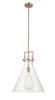 INNOVATIONS 411-1SL-BB-G411-16CL Newton Cone 1 16 inch Multi Pendant Brushed Brass