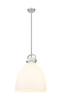INNOVATIONS 410-1SL-SN-G412-16WH Newton Bell 1 16 inch Multi Pendant Satin Nickel