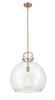 INNOVATIONS 410-1SL-BB-G410-18CL Newton Sphere 1 18 inch Multi Pendant Brushed Brass