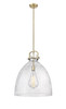 INNOVATIONS 410-1SL-BB-G412-18SDY Newton Bell 1 18 inch Multi Pendant Brushed Brass