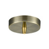 INNOVATIONS 100-AB Single Port Round Canopy & Hardware Antique Brass