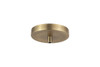 INNOVATIONS 100-BB Single Port Round Canopy & Hardware Brushed Brass