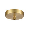 INNOVATIONS 100-SG Single Port Round Canopy & Hardware Satin Gold