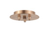 INNOVATIONS 103-AC 3 Light Round Multi Port Canopy Antique Copper