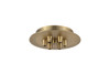 INNOVATIONS 106-BB 6 Light Round Multi Port Canopy Brushed Brass