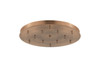 INNOVATIONS 126-AC 9 Light Round Multi Port Canopy Antique Copper