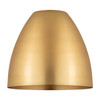 INNOVATIONS MBD-9-SG Metal Bristol Light 9 inch Satin Gold Metal Shade