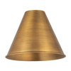 INNOVATIONS MBC-12-BB Ballston Cone Light 12 inch Brushed Brass Metal Shade
